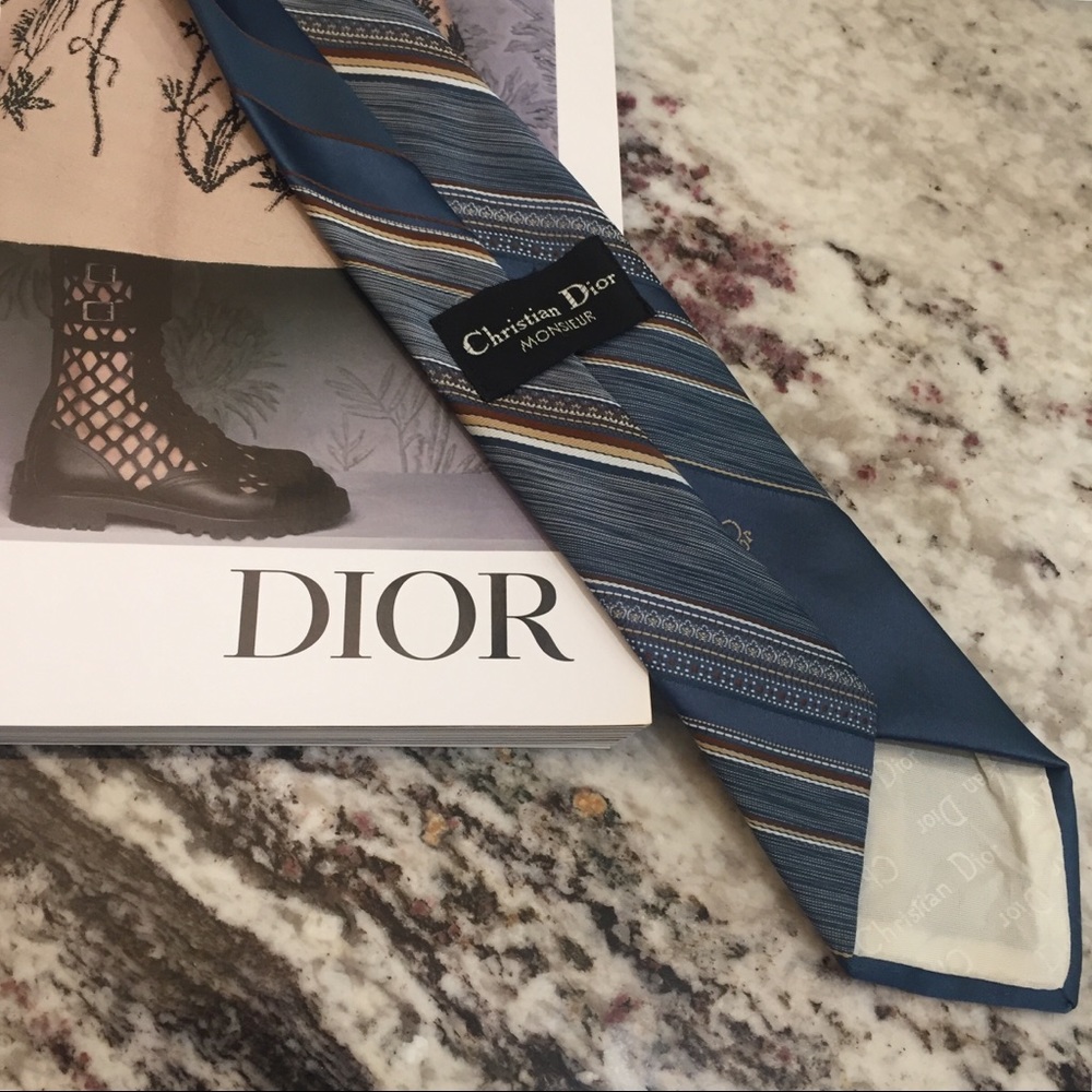 Dior Authentic Men’s Tie Guaranteed Authentic Vintage - Picture 12 of 13